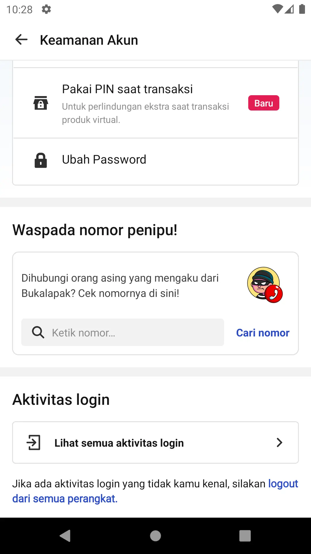 Mitra Account Security Enhancement screenshot 2